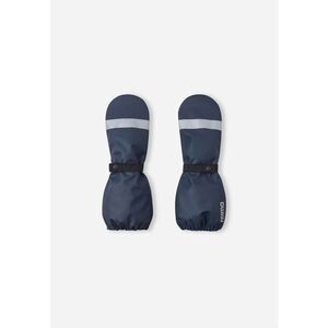 NEW Reima Puro Waterproof Kids Knit Lined Elastic Rain Mittens 4 6 Y Navy Blue